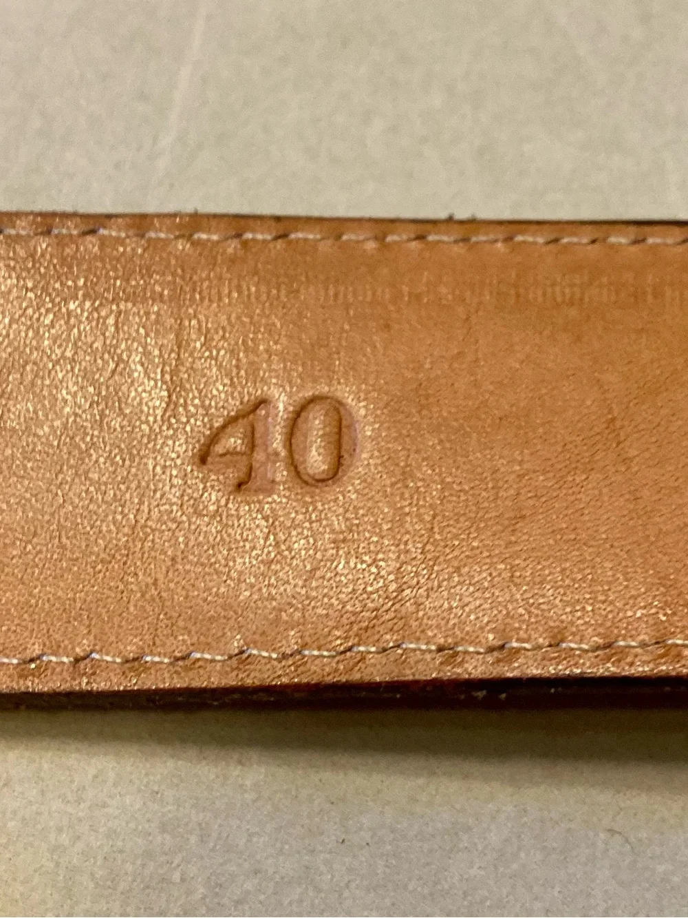 Montana Silversmiths Leather Belt and Buckle, sz 40